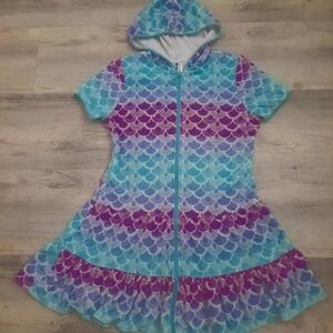 Cat & Jack Mermaid Print Swim Cover Up
